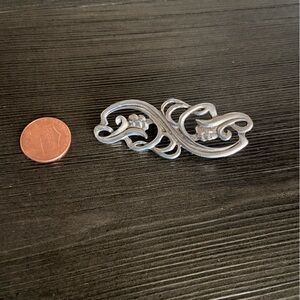 Elegant Silver Brooch
